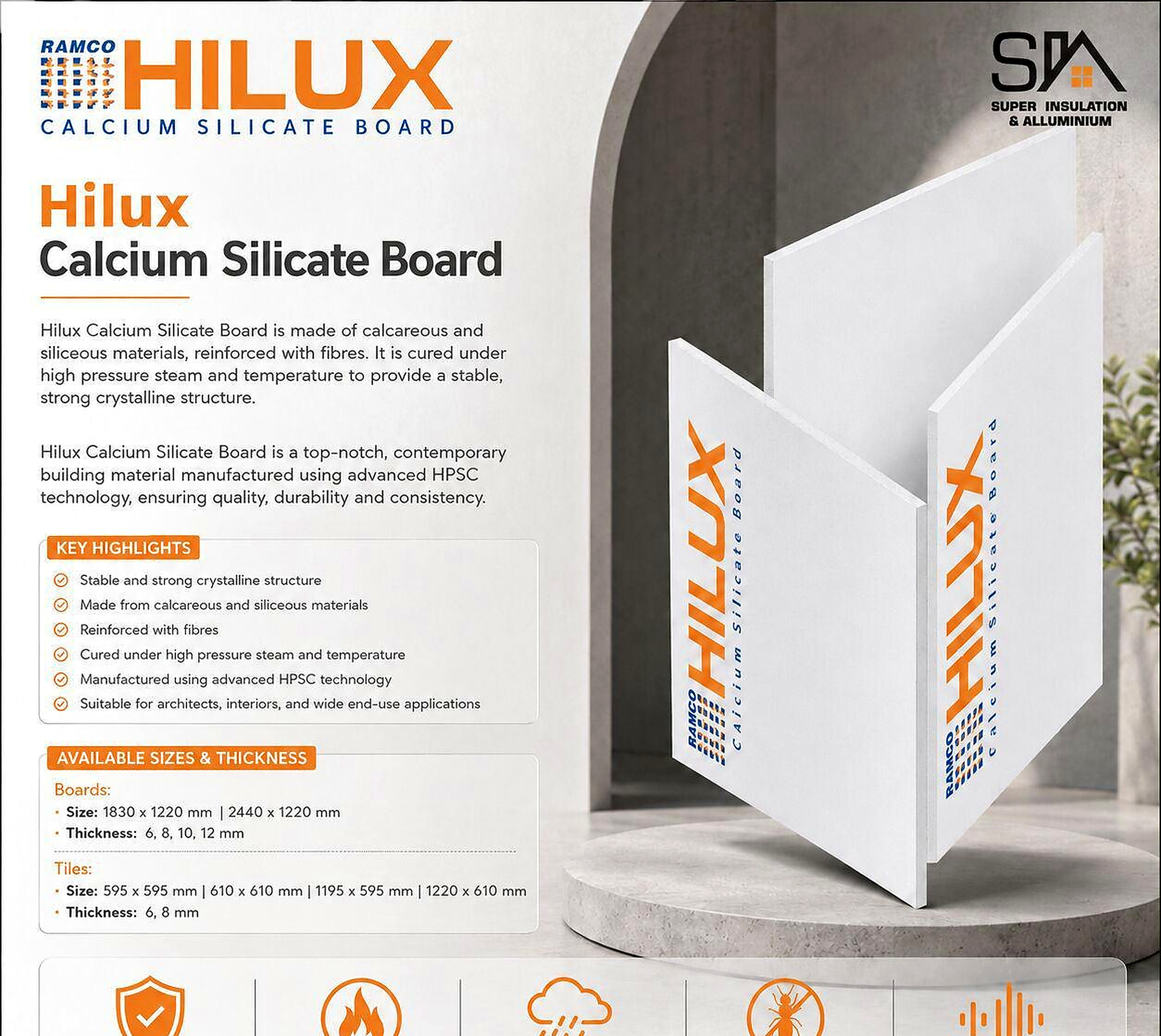 Ramco Ramco Hilux Calcium Silicate Board