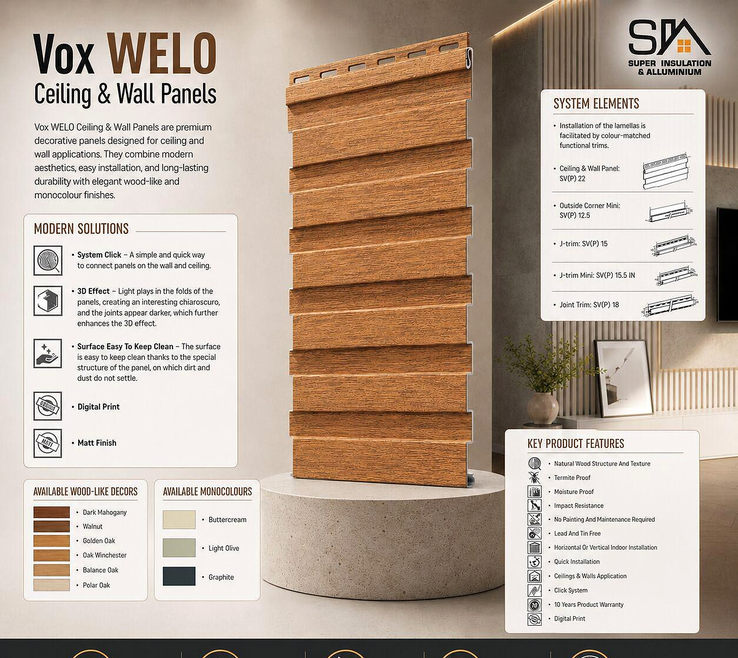 VOX VOX Welo Ceiling & Wall Panels