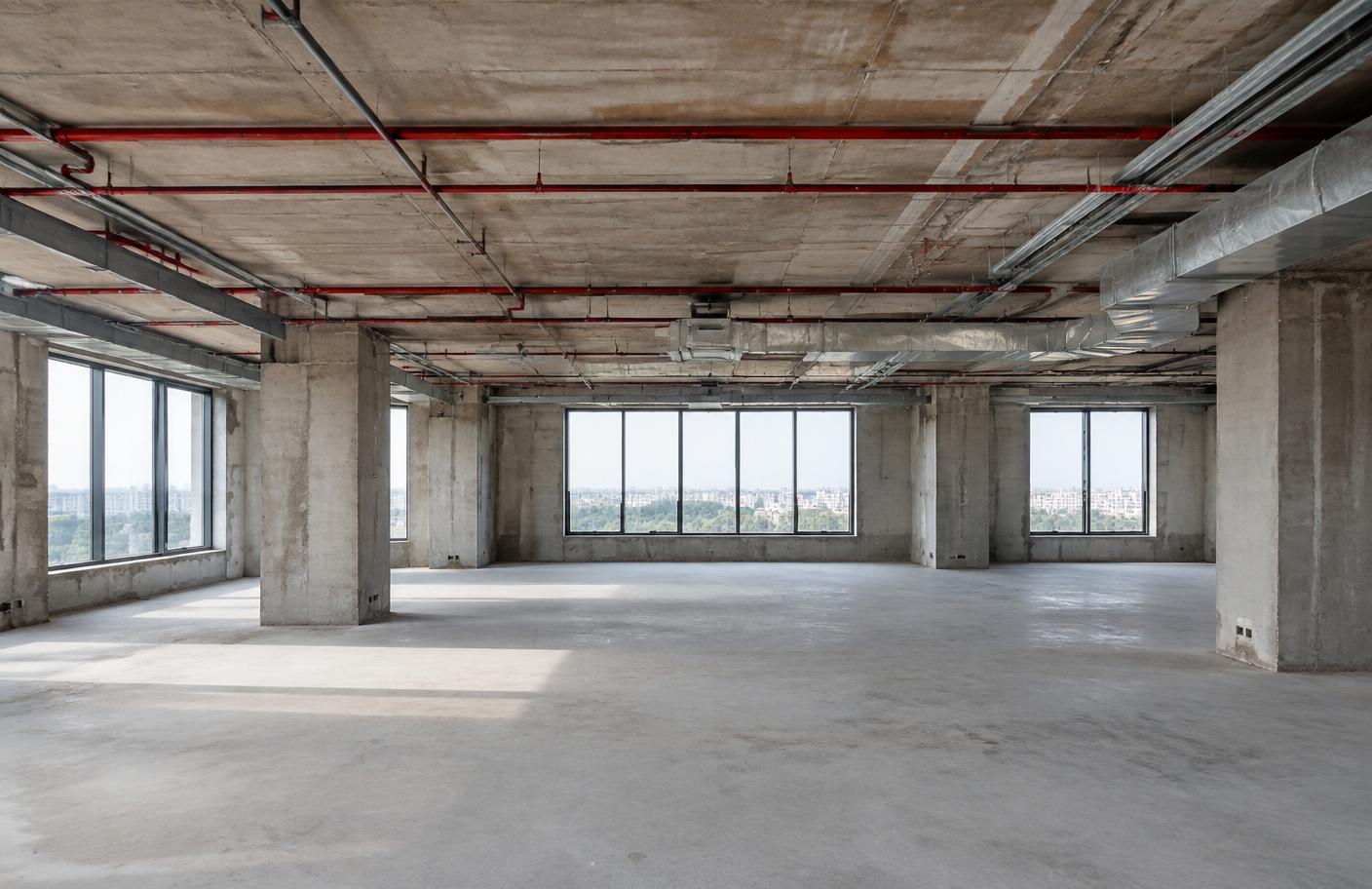 Before concept: From concrete shell to precision workplace